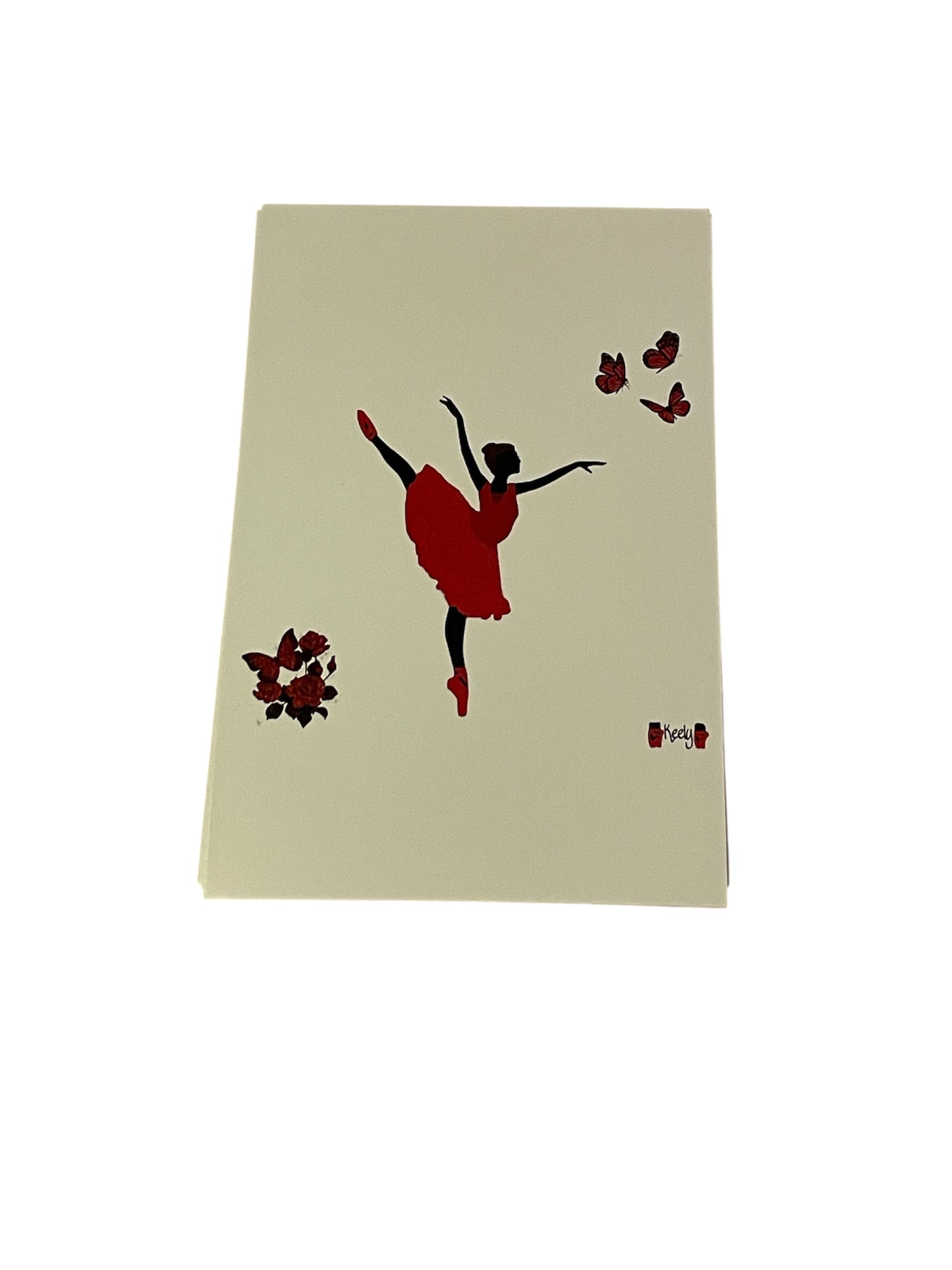 Ballet Rose Art Prints - 4x6 postcard sized