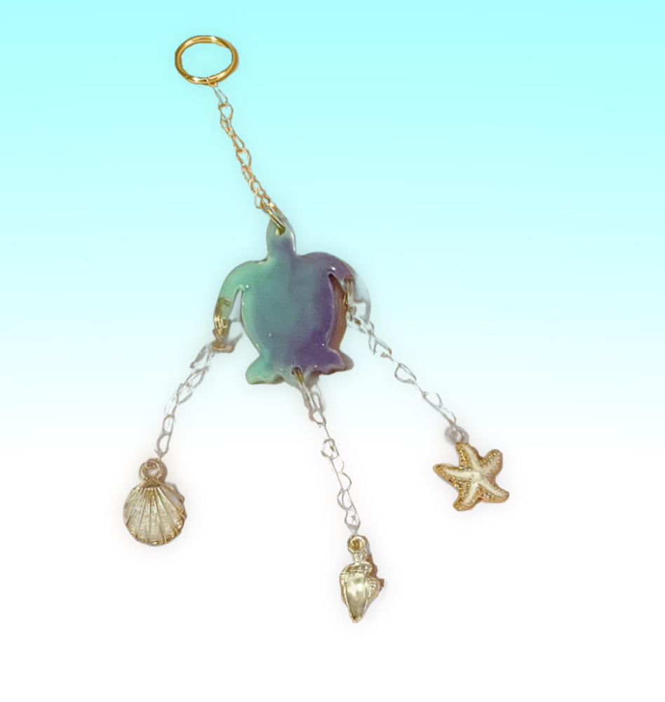 Mini Sea Turtle Suncatcher/Keychain
